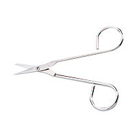 First Aid Only Scissors, 4.5" Long, Straight Nickel Handle (FAE6004)