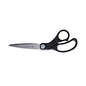 Universal Stainless Steel Office Scissors, 8.5" Long, 3.75" Cut Length, Offset Black Handle (UNV92010)