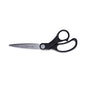 Universal Stainless Steel Office Scissors, 8.5" Long, 3.75" Cut Length, Offset Black Handle (UNV92010)