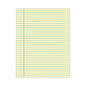 Universal Glue Top Pads, Wide/Legal Rule, 50 Canary-Yellow 8.5 x 11 Sheets, Dozen (UNV22000)