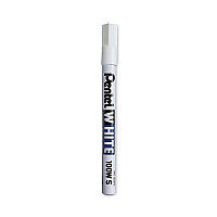 Pentel White Permanent Marker, Fine Bullet Tip, White (100WS)