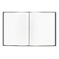 Blueline Business Notebook with Self-Adhesive Labels, 1-Subject, Medium/College Rule, Black Cover, (192) 9.25 x 7.25 Sheets (A9)