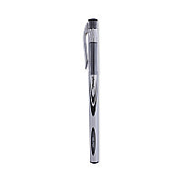 Universal Gel Pen, Stick, Medium 0.7 mm, Black Ink, Silver/Black Barrel, Dozen (UNV39620)
