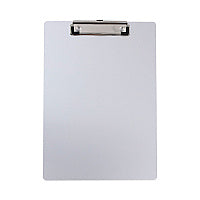 Universal Aluminum Clipboard with Low Profile Clip, 0.5" Clip Capacity, Holds 8.5 x 11 Sheets, Aluminum (UNV40301)