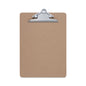 Universal Hardboard Clipboard, 1.25" Clip Capacity, Holds 8.5 x 11 Sheets, Brown (UNV40304)