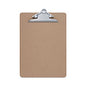 Universal Hardboard Clipboard, 1.25" Clip Capacity, Holds 8.5 x 11 Sheets, Brown, 3/Pack (UNV40304VP)