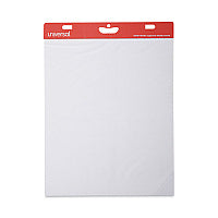 Universal Renewable Resource Sugarcane Based Easel Pads, Unruled, 27 x 34, White, 50 Sheets, 2/Carton (UNV45600)