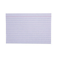 Universal Ruled Index Cards, 4 x 6, White, 100/Pack (UNV47230)