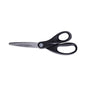 Universal Stainless Steel Office Scissors, 8" Long, 3.75" Cut Length, Straight Black Handle (UNV92009)