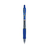 Pilot G2 Premium Gel Pen, Retractable, Bold 1 mm, Blue Ink, Smoke/Blue Barrel, Dozen (31257)