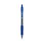 Pilot G2 Premium Gel Pen, Retractable, Bold 1 mm, Blue Ink, Smoke/Blue Barrel, Dozen (31257)