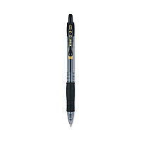 Pilot G2 Premium Gel Pen, Retractable, Bold 1 mm, Black Ink, Smoke/Black Barrel, Dozen (31256)