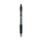 Pilot G2 Premium Gel Pen, Retractable, Bold 1 mm, Black Ink, Smoke/Black Barrel, Dozen (31256)