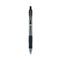 Pilot G2 Premium Gel Pen, Retractable, Bold 1 mm, Black Ink, Smoke/Black Barrel, Dozen (31256)