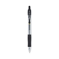 Pilot G2 Premium Gel Pen, Retractable, Extra-Fine 0.5 mm, Black Ink, Smoke/Black Barrel, Dozen (31002)
