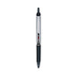 Pilot Precise V5RT Roller Ball Pen, Retractable, Extra-Fine 0.5 mm, Black Ink, Black Barrel (26062)