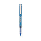 Pilot Precise V5 Roller Ball Pen, Stick, Extra-Fine 0.5 mm, Blue Ink, Blue/Clear Barrel, Dozen (35335)