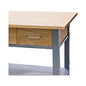 Vertiflex Countertop Serving Cart, Wood, 3 Shelves, 3 Drawers, 35.5" x 19.75" x 34.25", Oak/Gray (VF53039)