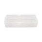 Advantus Super Stacker Pencil Box, Plastic, 8.25 x 3.75 x 1.5, Clear (40309)