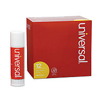 Universal Glue Stick, 1.3 oz, Applies and Dries Clear, 12/Pack (UNV76752)