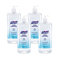 PURELL Advanced Hand Sanitizer Refreshing Gel, 1.5 L Pump Bottle, Clean Scent, 4/Carton (501504CT)