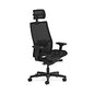 HON Ignition 2.0 4-Way Stretch Mesh Back/Seat Task Chair with Headrest, Supports Up to 300 lbs, 17" to 21" Seat, Black Seat/Base (I2MSKY2IMTHR)
