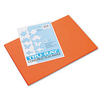 Pacon Tru-Ray Construction Paper, 76 lb Text Weight, 12 x 18, Orange, 50/Pack (103034)