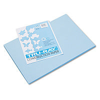 Pacon Tru-Ray Construction Paper, 76 lb Text Weight, 12 x 18, Sky Blue, 50/Pack (103048)