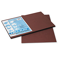 Pacon Tru-Ray Construction Paper, 76 lb Text Weight, 12 x 18, Dark Brown, 50/Pack (103056)