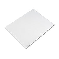 Pacon Four-Ply Railroad Board, 22 x 28, White, 25/Carton (104159)