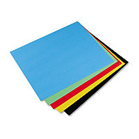 Pacon Four-Ply Railroad Board, 22 x 28, Assorted, 25/Carton (54871)