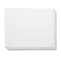 Pacon Four-Ply Railroad Board, 22 x 28, White, 100/Carton (104225)