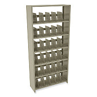 Tennsco Snap-Together Steel Six-Shelf Closed Starter Set, 36w x 12d x 76h, Sand (1276PCSD)
