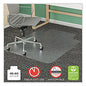 Deflecto SuperMat Frequent Use Chair Mat for Medium Pile Carpet, 46 x 60, Wide Lipped, Clear (CM14432F)