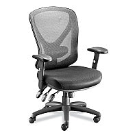 Alera Aeson Series Multifunction Task Chair, Supports Up to 275 lb, 15" to 18.82" Seat Height, Black Seat/Back, Black Base (ALEAS42M14)