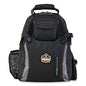 ergodyne Arsenal 5843 Tool Backpack Dual Compartment, 26 Compartments, 8.5 x 13.5 x 18, Ballistic Polyester, Black/Gray (13743)
