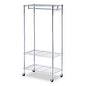 Alera Wire Shelving Garment Rack, 30 Garments, 36w x 18d x 75h, Silver (ALEGR363618SR)
