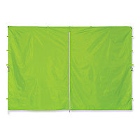 ergodyne Shax 6096 Pop-Up Tent Sidewall with Zipper, Single Skin, 10 ft x 10 ft, Polyester, Lime (12978)