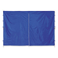 ergodyne Shax 6096 Pop-Up Tent Sidewall with Zipper, Single Skin, 10 ft x 10 ft, Polyester, Blue (12979)
