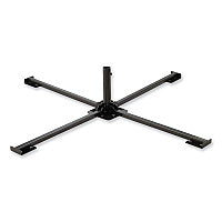 ergodyne Shax 6190 Umbrella Stand, 1.65" Cylinder with Set Screw Clamp, Metal, 48 x 48 x 10, Black (12990)