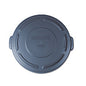 Rubbermaid Commercial BRUTE Self-Draining Flat Top Lids for 20 gal Round BRUTE Containers, 19.88" Diameter, Gray (261960GRA)