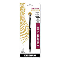 Zebra StylusPen Twist Ballpoint Pen/Stylus, Black (33111)