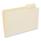 Universal Top Tab File Folders, 1/3-Cut Tabs: Right Position, Legal Size, 0.75" Expansion, Manila, 100/Box (UNV15123)