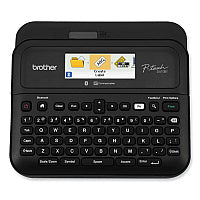 Brother D-610BTVP Connected Label Maker with Color Display, 30 mm/s Print Speed, 14.2 x 6 x 13.3 (PTD610BTVP)