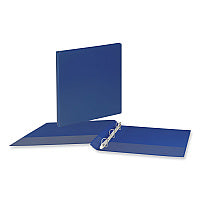 Universal Slant D-Ring View Binder, 3 Rings, 1" Capacity, 11 x 8.5, Navy Blue (UNV207410)