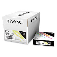 Universal Deluxe Colored Paper, 20 lb Bond Weight, 8.5 x 11, Canary, 500 Sheets/Ream, 10 Reams/Carton (UNV11201CT)
