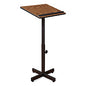 Oklahoma Sound Portable Presentation Lectern Stand, 20 x 18.25 x 44, Medium Oak (70MO)