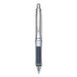 Pilot Dr. Grip Center of Gravity Ballpoint Pen, Retractable, Medium 1 mm, Black Ink, Silver/Charcoal Grip Barrel (36180)