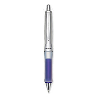 Pilot Dr. Grip Center of Gravity Ballpoint Pen, Retractable, Medium 1 mm, Black Ink, Silver/Navy Grip Barrel (36181)