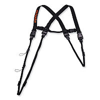 ergodyne Squids 3132 Barcode Scanner Lanyard Harness, Large: 20" Arm Strap, 43" Long Lanyard Strap, Black (19164)